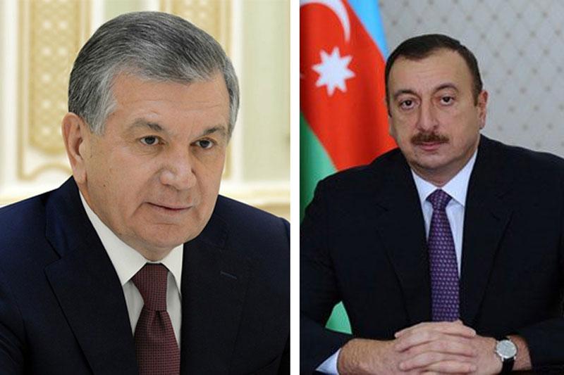 Лидеры Узбекистана и Азербайджана обсудили актуальные вопросы развития двустороннего сотрудничества