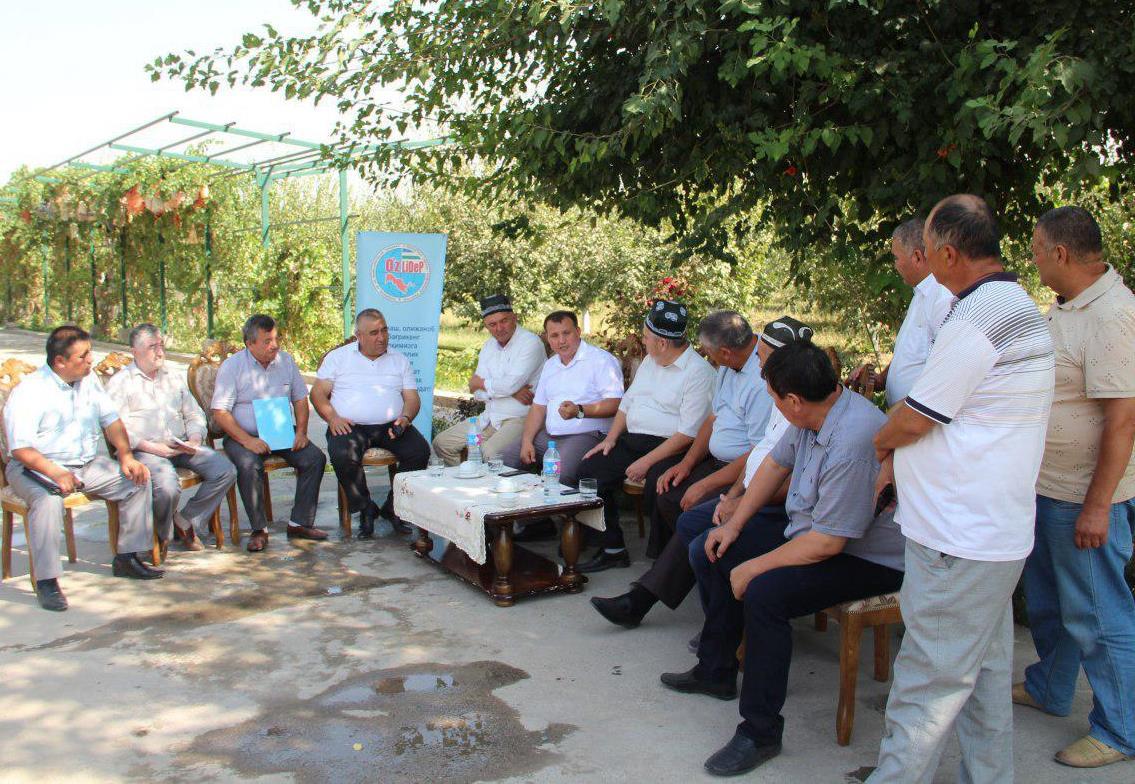 Head of UzLiDeP met with entrepreneurs and farmers of Kitab district