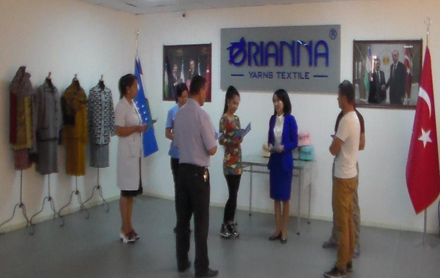 12 сотрудников СП «Orianna yarns textile» стали членами УзЛиДеП
