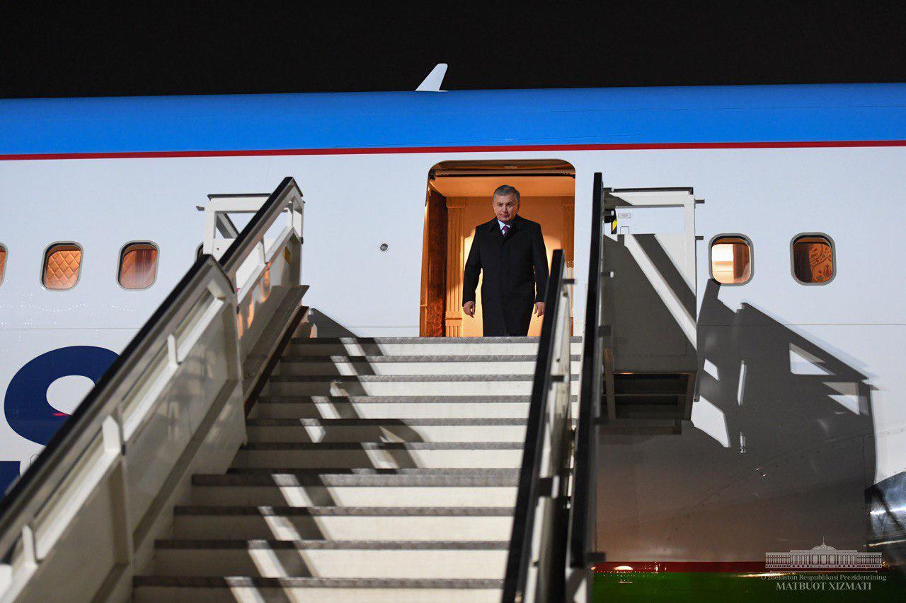 Президент Шавкат Мирзиёев Берлинга келди (+фото)