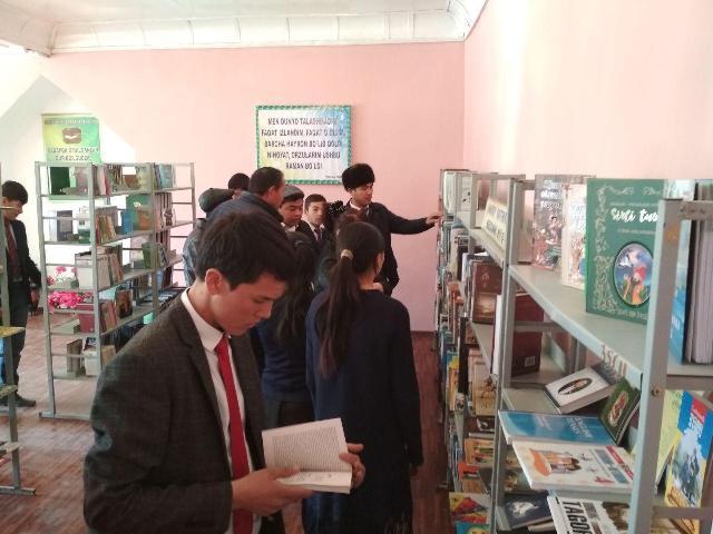 UzLiDeP presented over 100 books to the library of Kamar village