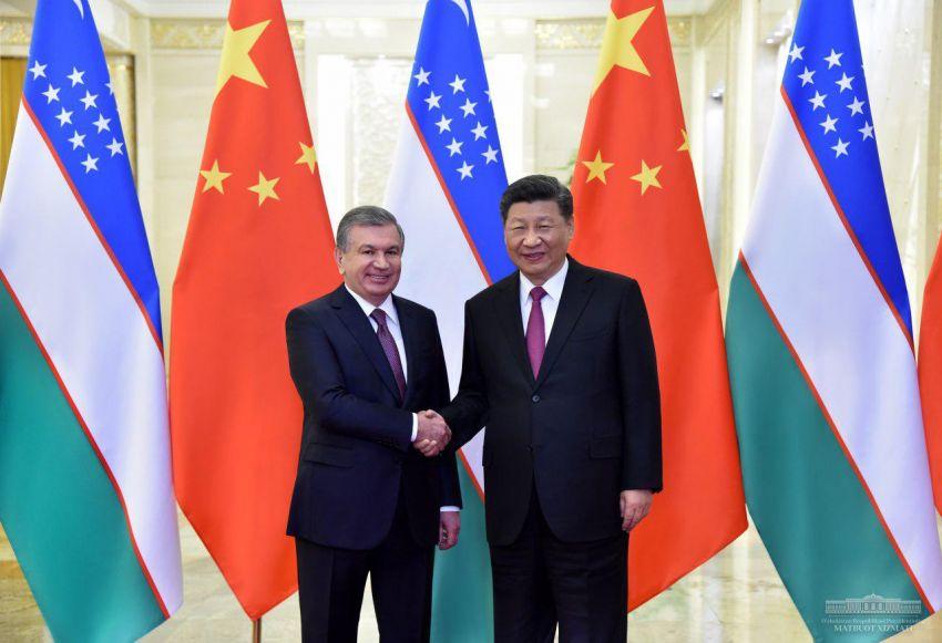 Президент Узбекистана встретился с Председателем КНР (+фото)