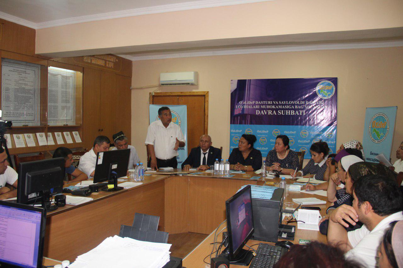 UzLiDeP Pre-election program is discussed in remote areas of Namangan region