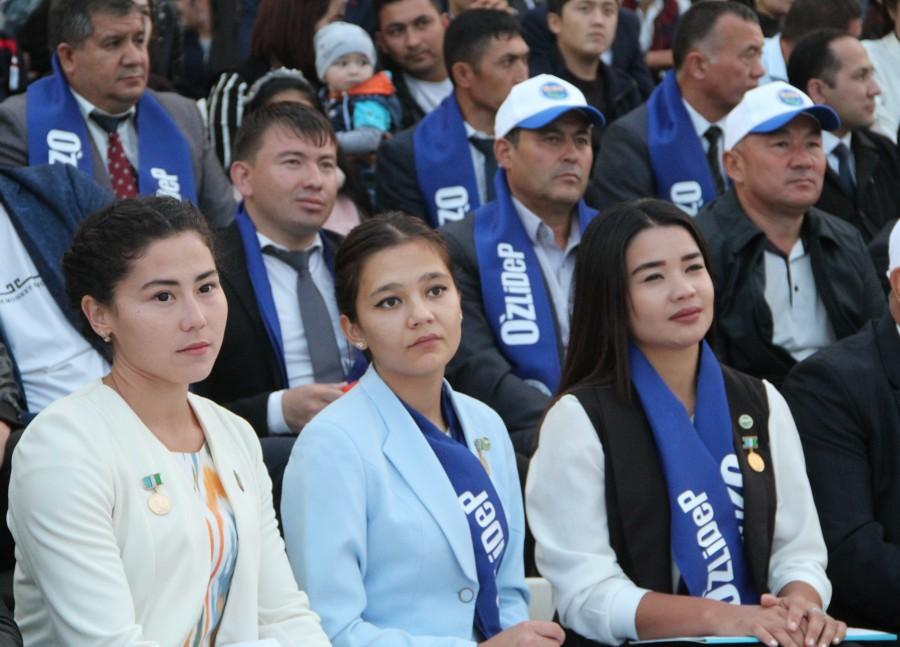Jizzakh hosted a campaign under the motto “Towards new frontiers with UzLiDeP!”