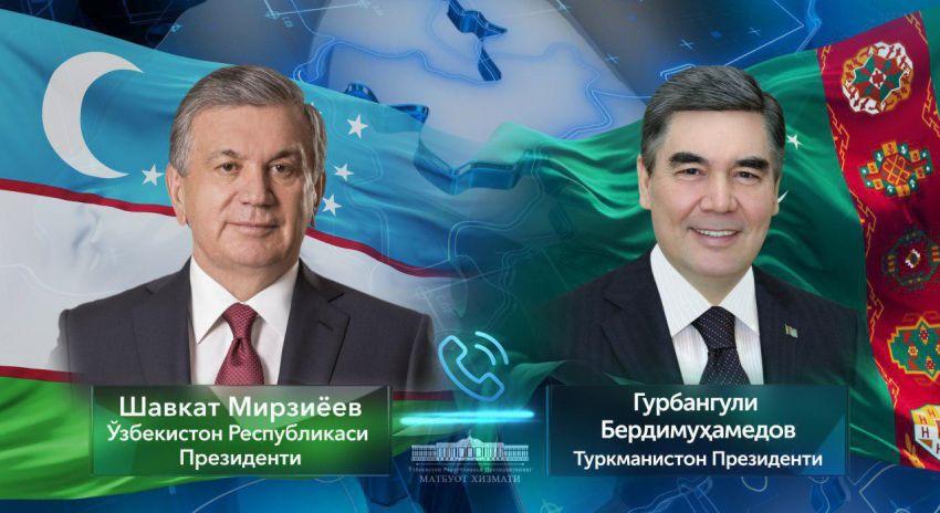 О телефонном разговоре Президента Республики Узбекистан с Президентом Туркменистана