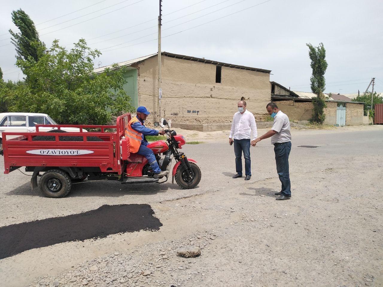 When will the streets of Navruz makhalla be repaired?