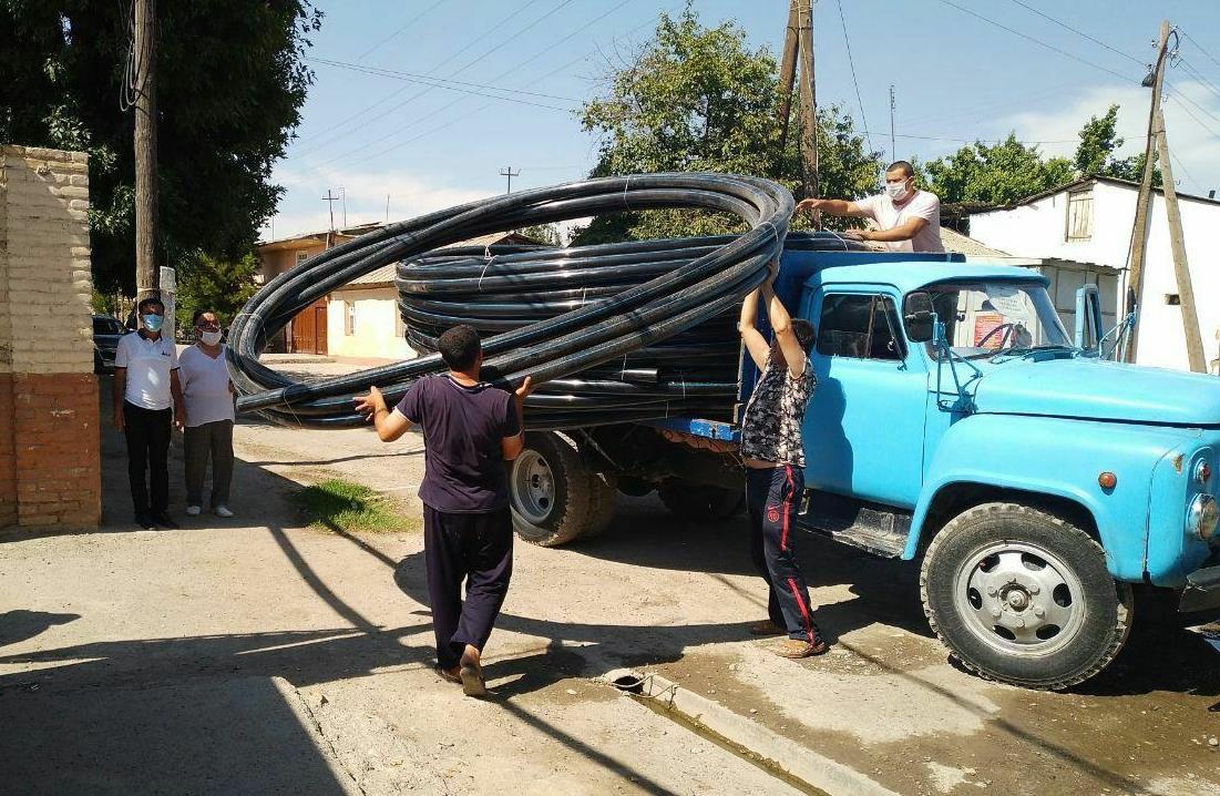 The water supply system is being updated with the assistance of UzLiDeP deputy 