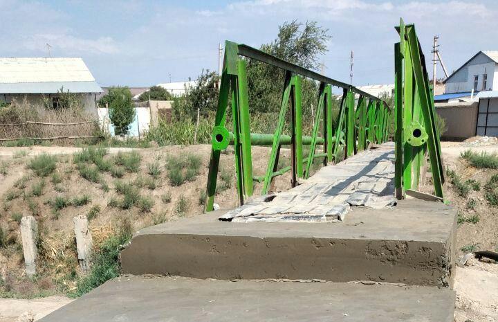 The old bridge repaired with the assistance of UzLiDeP deputy