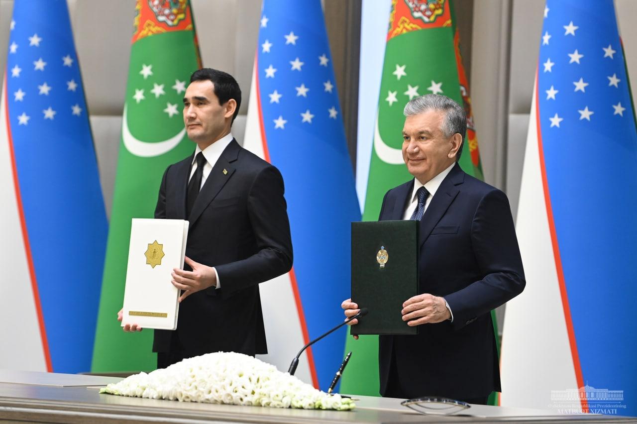 The Signed Documents to Serve for Further Strengthening the Uzbek -Turkmen Multifaceted Cooperation