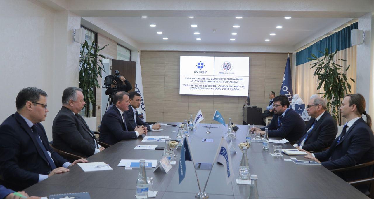 Председатель УзЛиДеП встретился с представителями Миссии ОБСЕ в Узбекистане