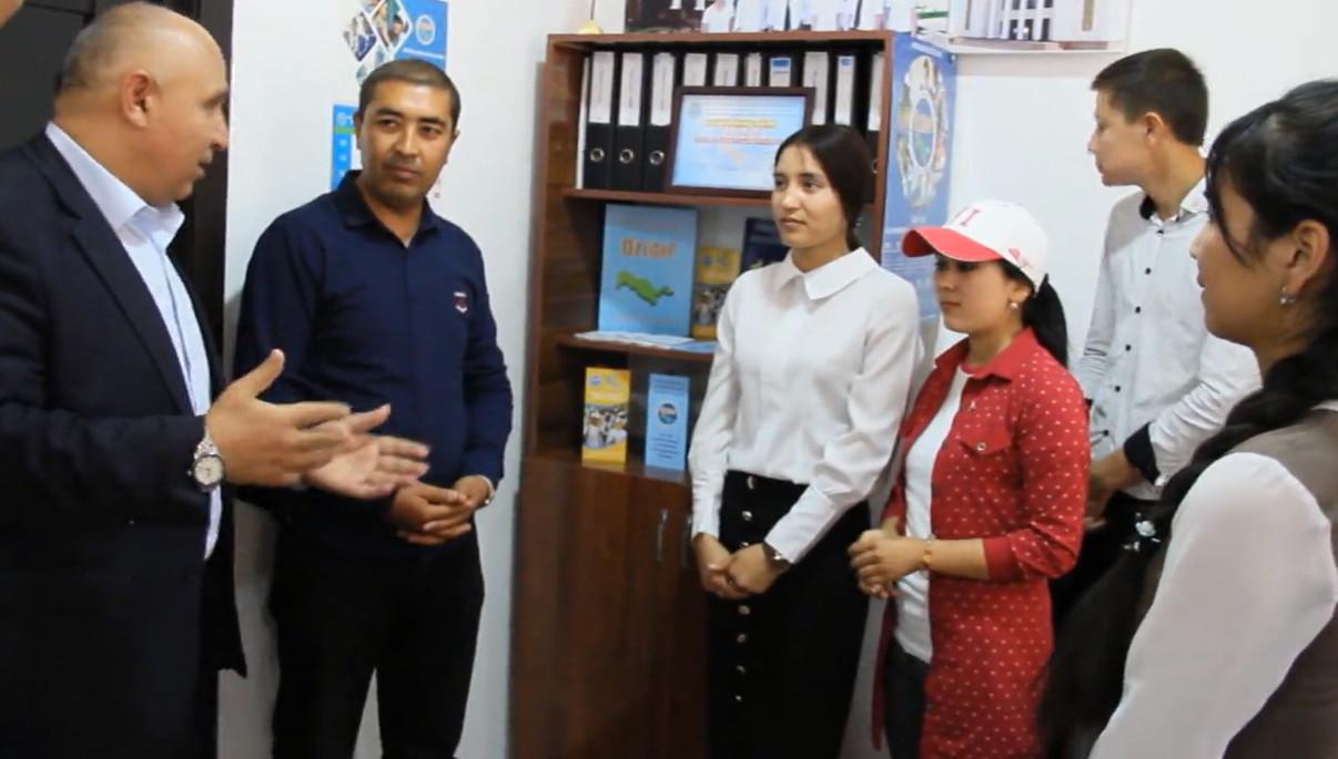 UzLiDeP corner opens in Mingbulak Youth Co-Working Center