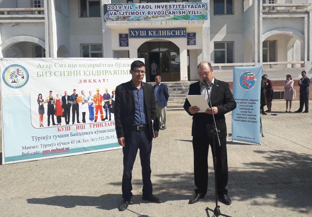 47 people are employed with the assistance of UzLiDeP 