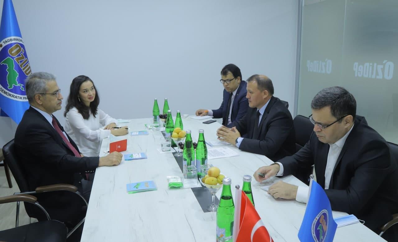 UzLiDeP representatives meet with the Ambassador of Turkey to Uzbekistan