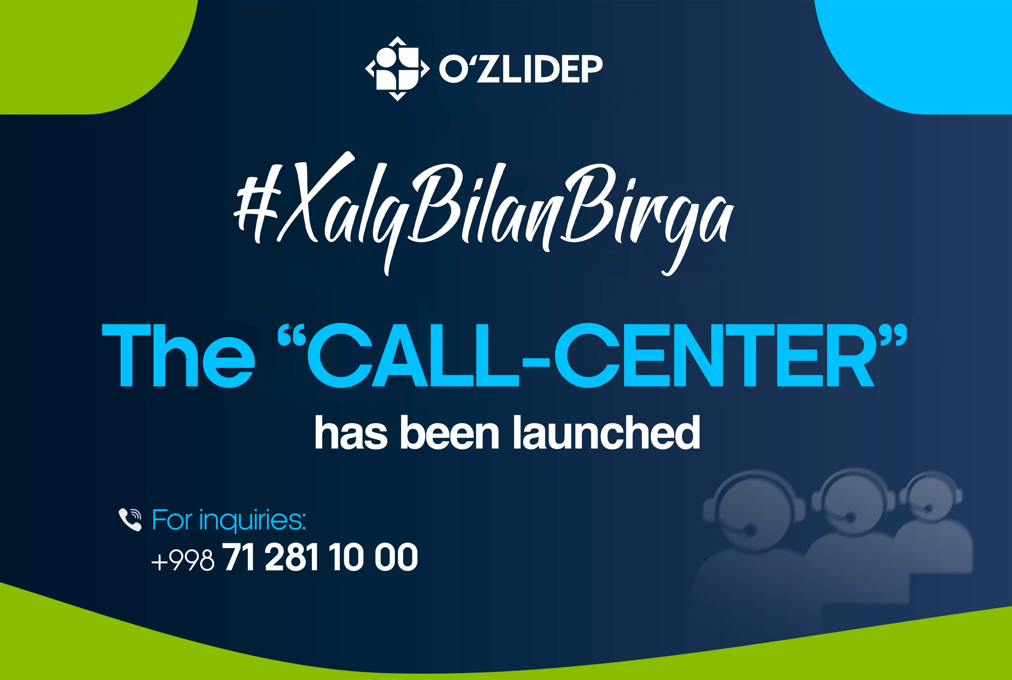 UzLiDeP Call Center launched as part of the nationwide “Together with the People” program