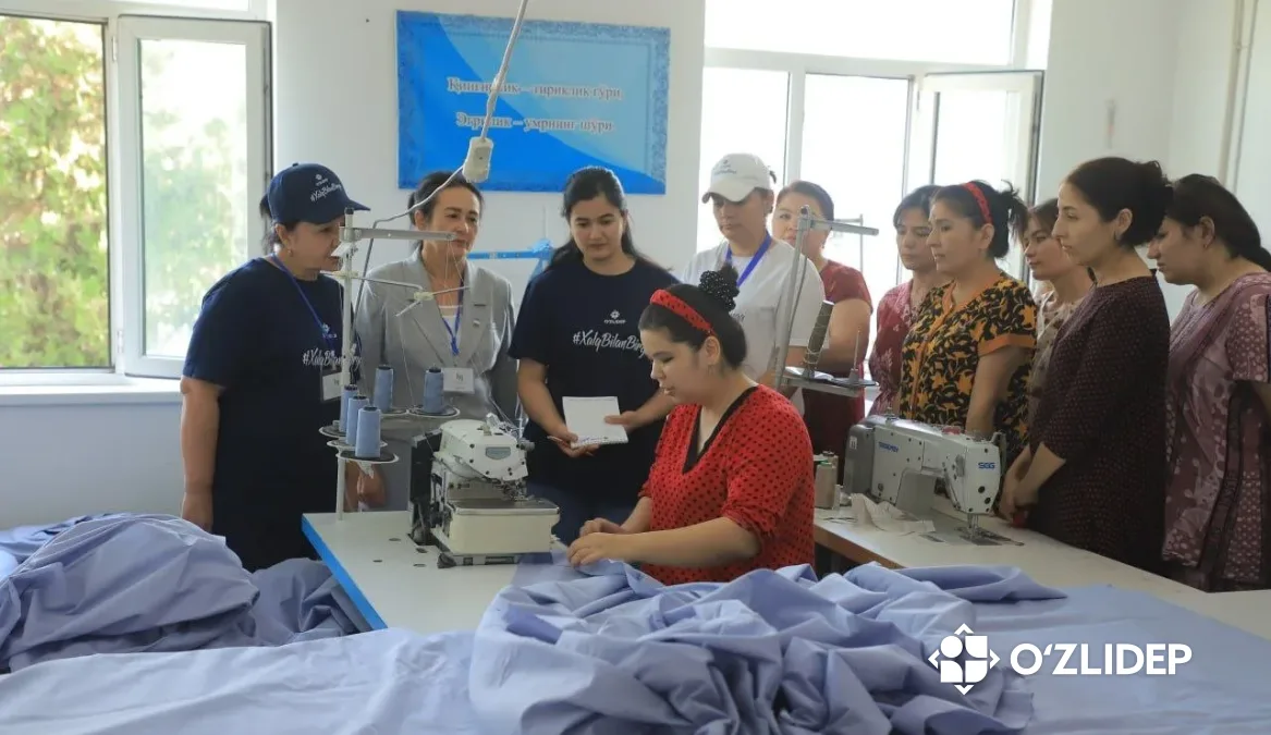 Urganchdagi mahorat darsi orqali 5 nafar ayol ishli bo‘ldi
