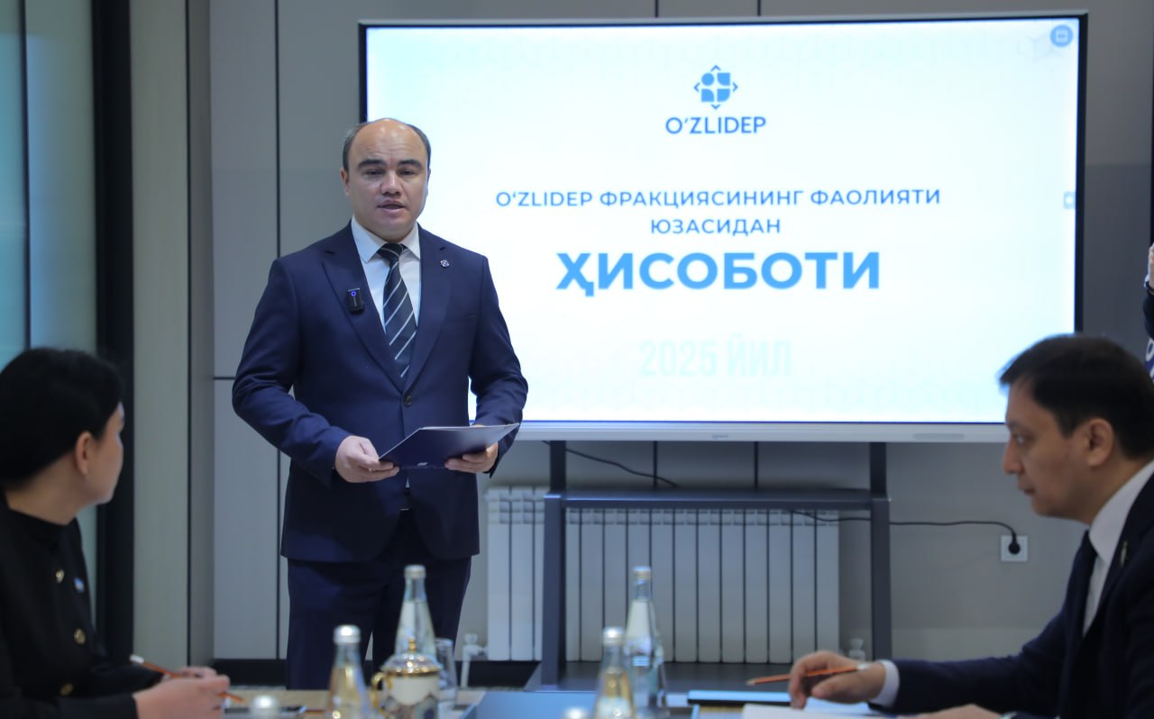 O'zLiDeP fraksiyasining 2025 yildagi faoliyati sarhisob qilindi