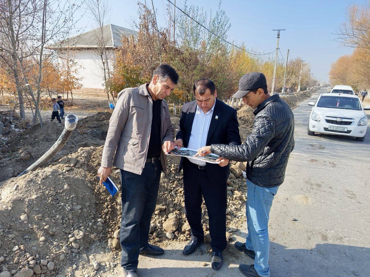 Депутат ташаббуси билан маҳаллага тоза ичимлик суви кириб келди